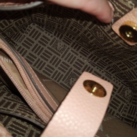 Anne Klein Light Pink Bucket Bag with Braided Design NWOT. - Picture 8 of 9